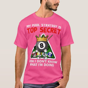 Camiseta Divertido Billiards Art Para Hombres Billiards Poo