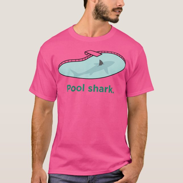 Camiseta Divertido Billiards Pool Shark (Anverso)