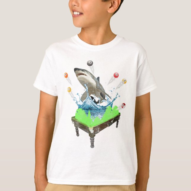 Camiseta Divertido billón de billares de tiburón (Anverso)