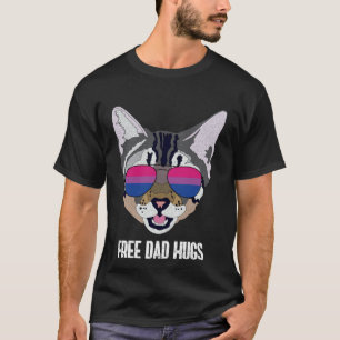 Camiseta Divertido Bisexual Abrazos de Papá Gratis Amante d
