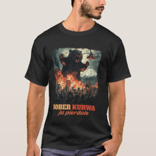 Camiseta Divertido Bober Bobr Bóbr Castor Kurwa Meme Divert