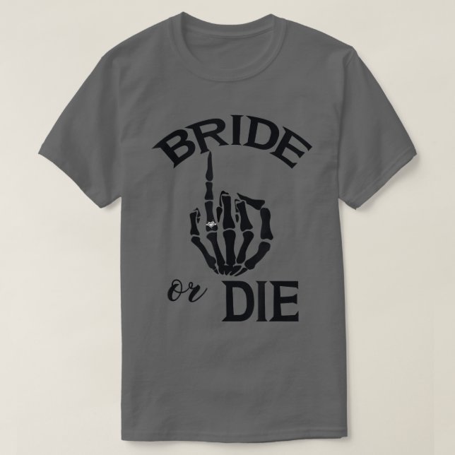 Camiseta Divertido Boda de la mano de la novia involucrada  (Diseño del anverso)