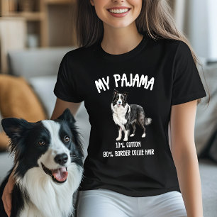 Camiseta Divertido borde de Collie Pajama