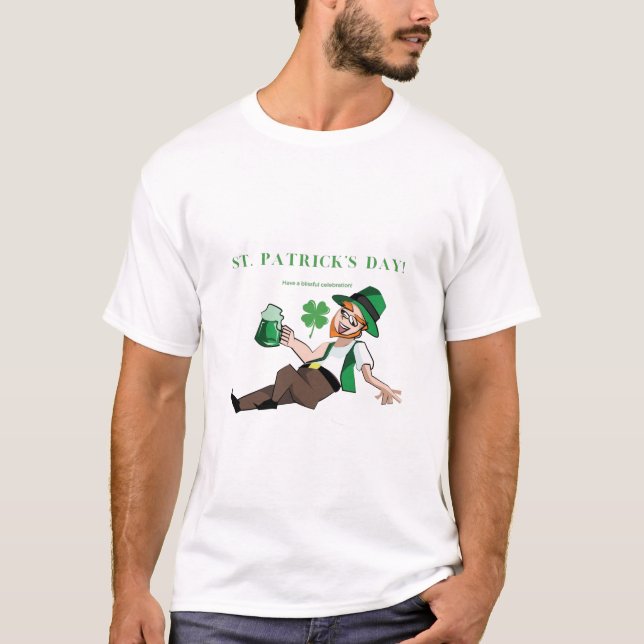 Camiseta Divertido borracho irlandés | Que tengan un San Pa (Anverso)