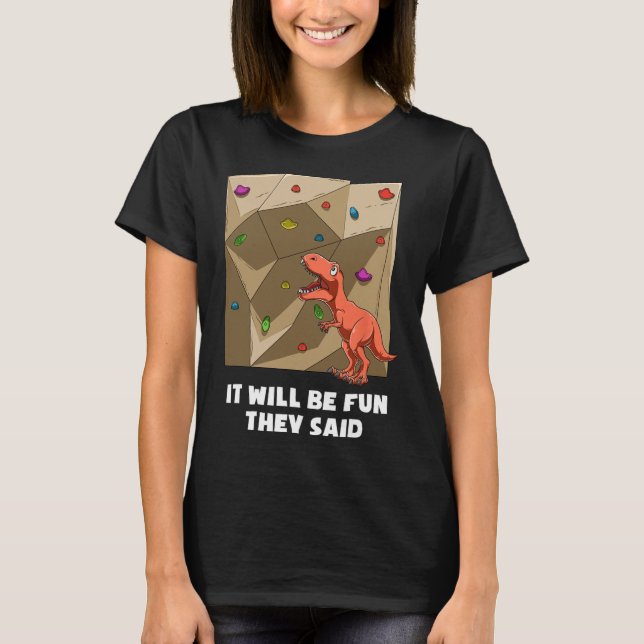 Camiseta Divertido Bouldering Y Escalada En Roca  (Anverso)