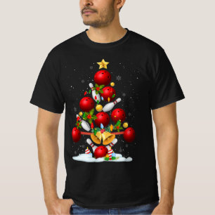 Camiseta Divertido Bowl Árbol de Navidad enciende regalos d