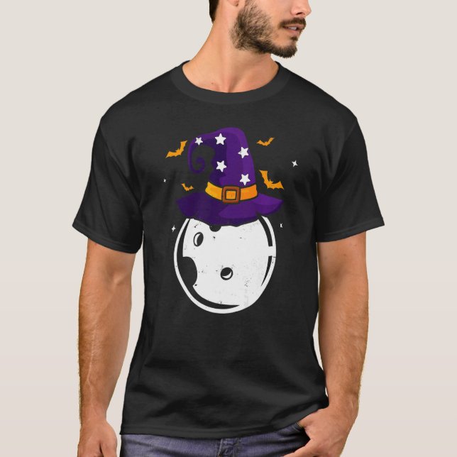 Camiseta Divertido Bowling Gorra de brujas Halloween Disstu (Anverso)