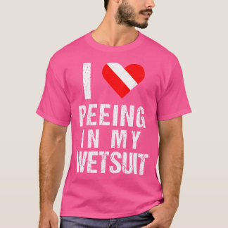 Camiseta Divertido Buceador De Scuba Me Encanta Hacer Pis E