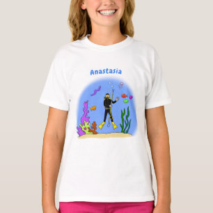 Camiseta Divertido buceador de scuba y personalizado de cri