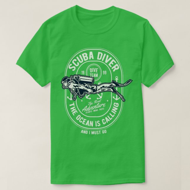 Camiseta Divertido Buceo De Scuba Regalo Humorístico Para B (Diseño del anverso)