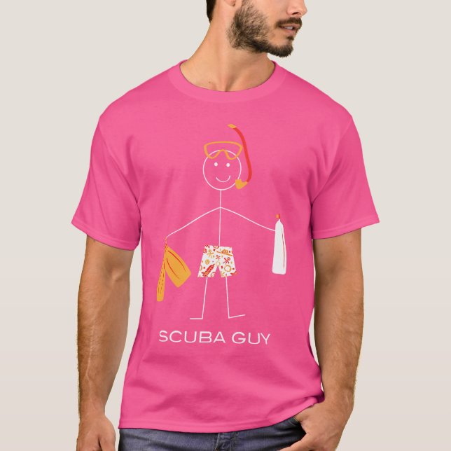 Camiseta Divertido buceo Scuba (Anverso)