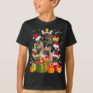 Camiseta Divertido Bulldog francés Árbol de Navidad X mas C