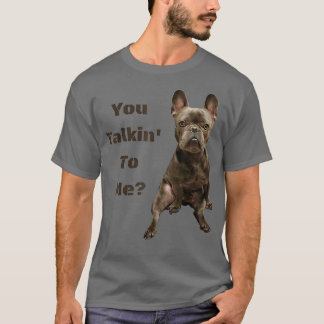 Camiseta Divertido Bulldog francés suave, francés, tu Talki