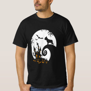 Camiseta Divertido Bulldog Francés Y Moon Halloween
