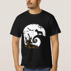 Camiseta Divertido Bulldog Francés Y Moon Halloween