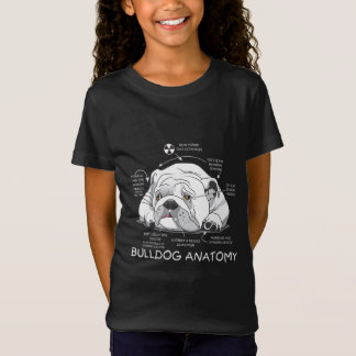 Camiseta Divertido Bulldog inglés anatomía biología de perr