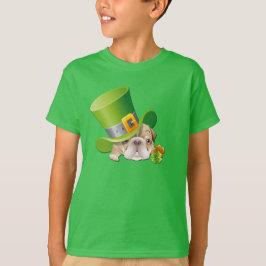 Camiseta Divertido Bulldog Leprechaun San Patricio