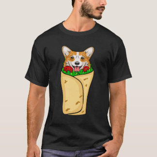 Camiseta Divertido Burrito Corgi Perro México Sombrero Fies