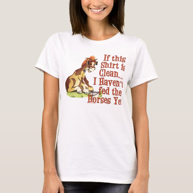 Camiseta Divertido caballo diciendo (Anverso)