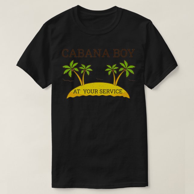 Camiseta Divertido Cabana Boy A Tu Servicio (Diseño del anverso)
