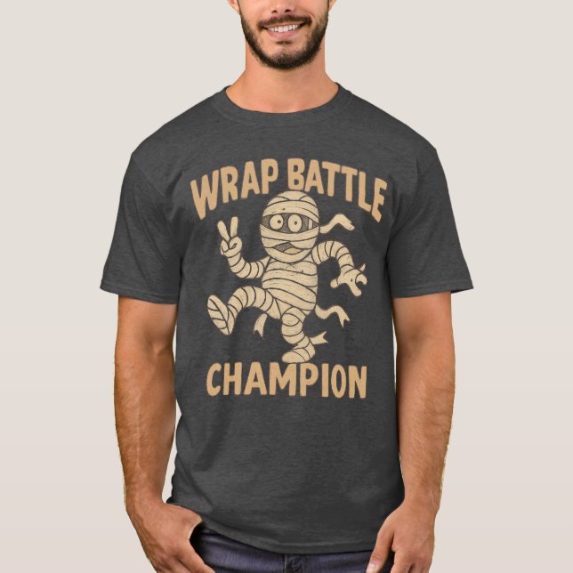 Camiseta Divertido campeón de la batalla de la momia (Anverso)