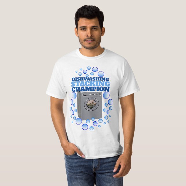 Camiseta Divertido campeón de lavado de cara (Anverso completo)