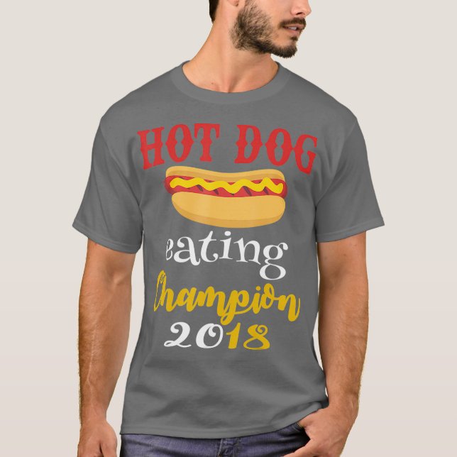 Camiseta Divertido campeón del Concurso de Comida de Perros (Anverso)