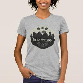 Camiseta Divertido camping, aventura espera