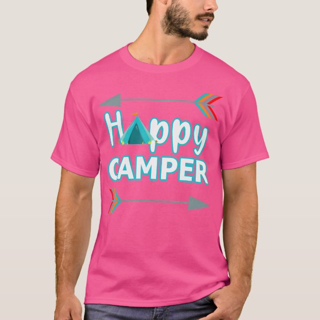 Camiseta Divertido Camping Camper Campfire Adventure Sender (Anverso)