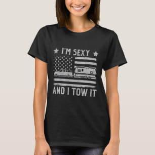 Camiseta Divertido Camping Rv Soy Y Y Lo Remolco Soy Y Y Lo