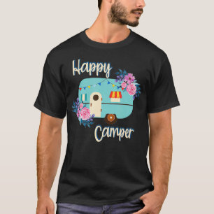 Camiseta Divertido Camping Senderismo Lover Presenta Feliz 