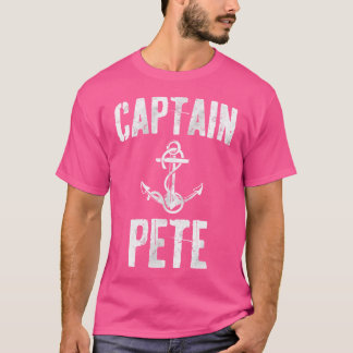Camiseta Divertido Capitán Pete Personalizado De Nombre De 
