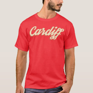 Camiseta Divertido Cardiff Wales vintage