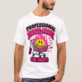 Camiseta Divertido carro de compras en llamas del Viernes N