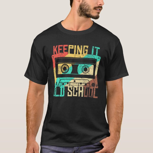 Camiseta Divertido Cassette Mixtape Retro Music 80S Y 90S H (Anverso)