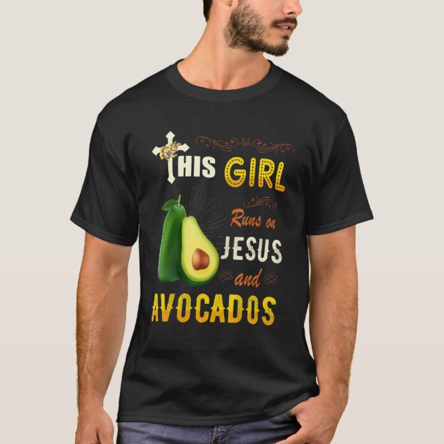 Camiseta Divertido Chica De Acuarela Corre Sobre Jesús Y Ab (Anverso)