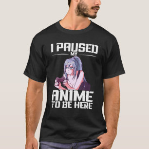 Camiseta Divertido Chica de Arte Anime, PASABA MI ANIME PAR