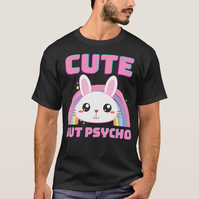 Camiseta Divertido chiflado arcoiris, pero simpático (Anverso)