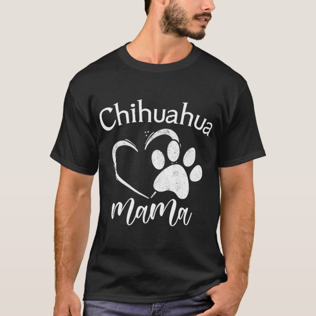 Camiseta Divertido Chihuahua Mama Pet Lover Apparthong Perr (Anverso)