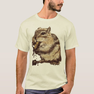 Camiseta Divertido Chipmunk Comiendo A Una Persona De Maíz