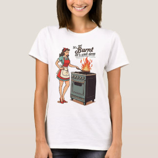 Camiseta Divertido Chiste de Cocina - Vintage Lady Art