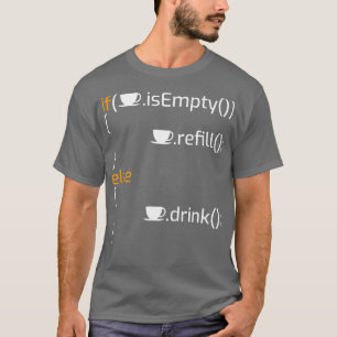 Camiseta Divertido Chiste de programación de café I