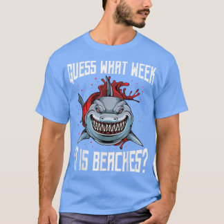 Camiseta Divertido Chiste De Tiburón Adivinan Qué Semana Es