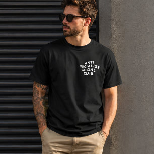 Camiseta Divertido Club Social Antisocialista Socialismo