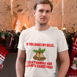 Camiseta Divertido coja la línea para el navidad