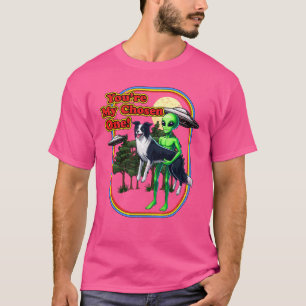 Camiseta Divertido colaborador de borde Alien Eres elegido