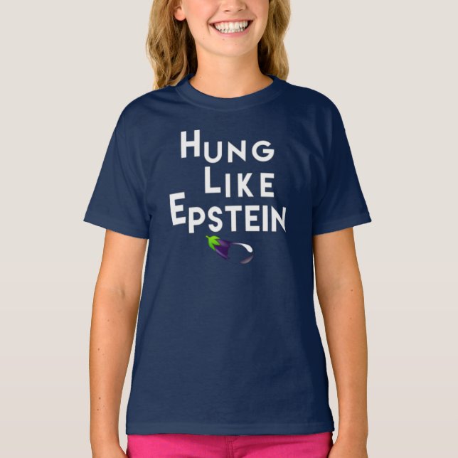 Camiseta Divertido colgado como Epstein (Anverso)