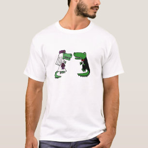 Camiseta Divertido coligador novia y Personalizado de Groom