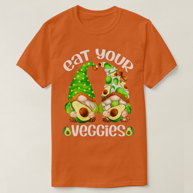 Camiseta Divertido come tus verduras Aguacate fresco (Diseño del anverso)
