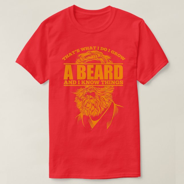 Camiseta Divertido comentario de barba (Diseño del anverso)